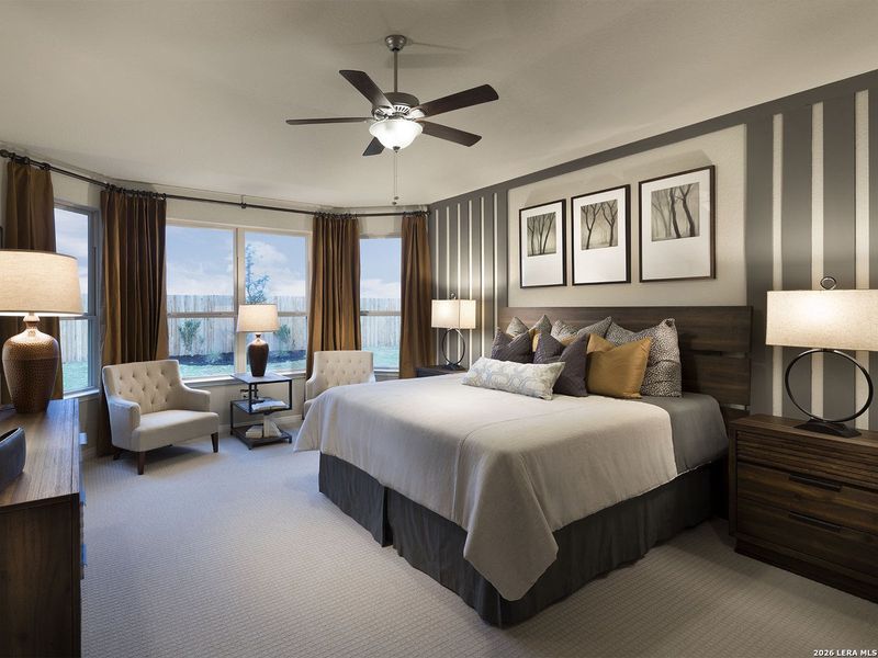 Furnished interior view inside a new home in Fox Falls, Boerne (Image 5).