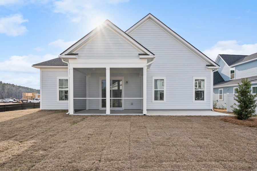 Exterior details and patio area of a home in Nexton, Summerville (Image 23).