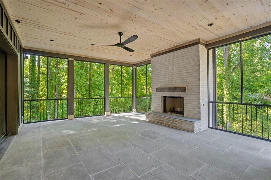 Exterior details and patio area of a home in , Atlanta (Image 22).