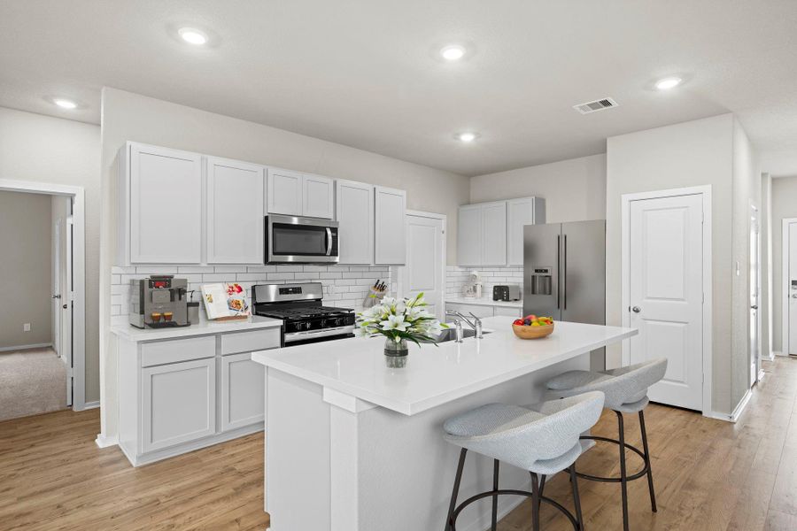 Furnished interior view inside a new home in Windrose Green, Angleton (Image 6).
