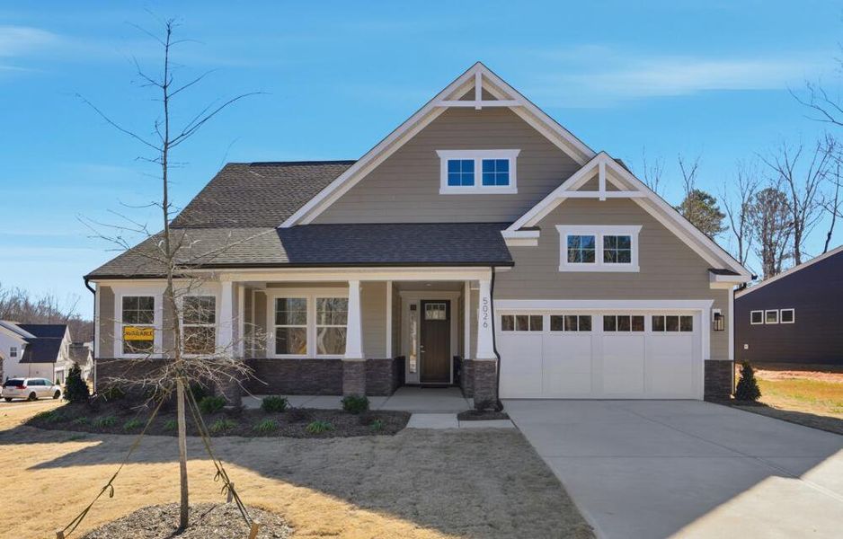 Front exterior of a new home in Rone Creek, Waxhaw, NC, highlighting curb appeal (Image 2).