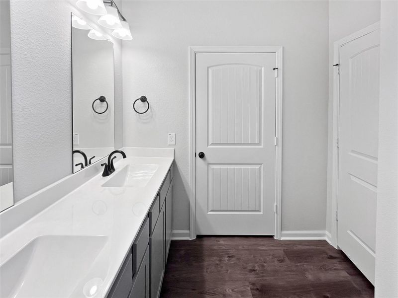 The Davenport II- Primary Bathroom with Dual Vanities The Davenport II- Primary Bathroom with Dual Vanities