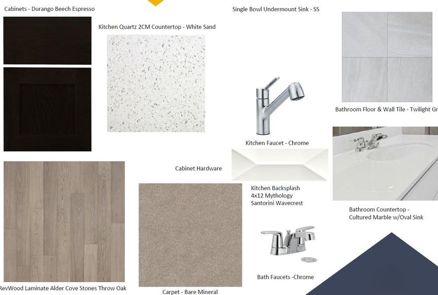 Sample of building materials used in homes in Marble Creek Crossing, Austin (Image 4). Sample of building materials used in homes in Marble Creek Crossing, Austin (Image 4).