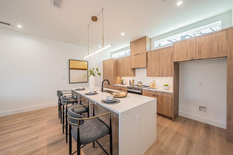 Furnished interior view inside a new home in , Dallas (Image 18).