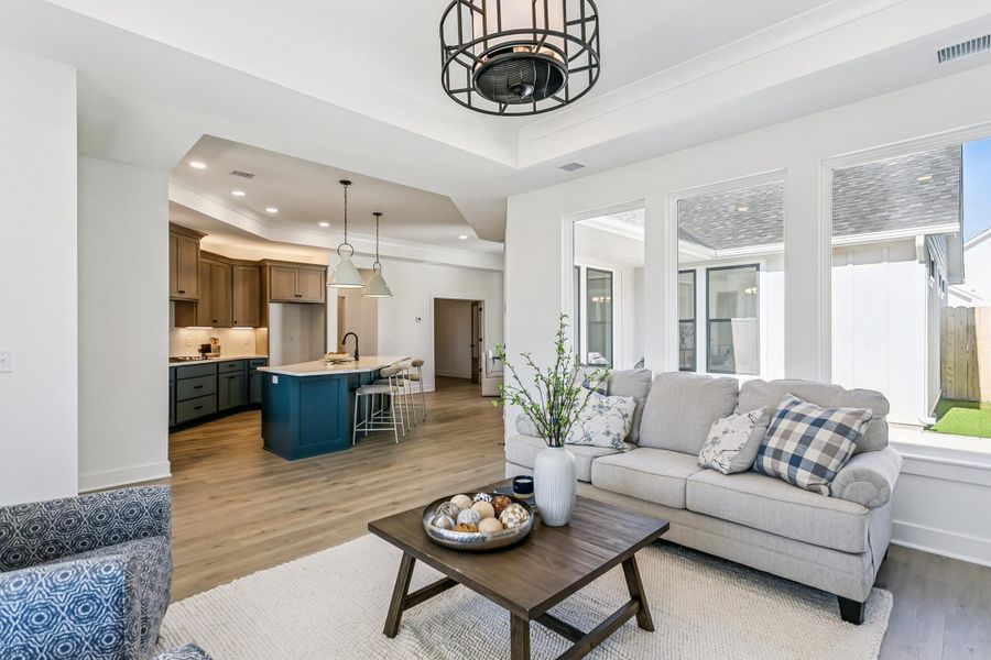 Furnished interior view inside a new home in The Courtyards at The Moorings, Wichita (Image 6).
