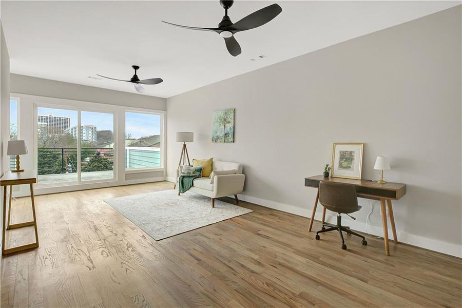 Furnished interior view inside a new home in , Atlanta (Image 8).