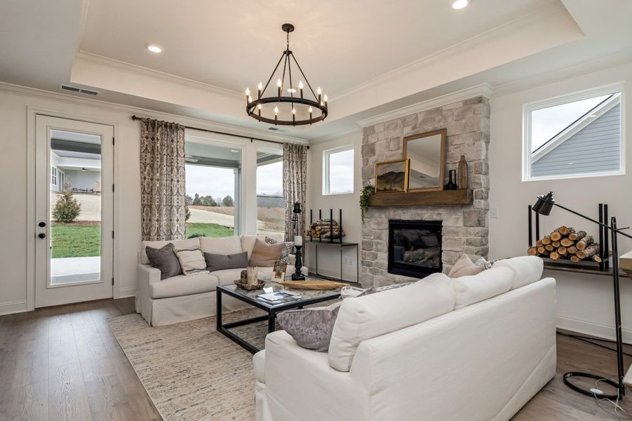 Furnished interior in a model home at Annecy in Nolensville (Image 15).