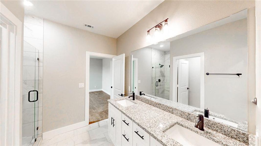 Furnished interior view inside a new home in , Denton (Image 7).