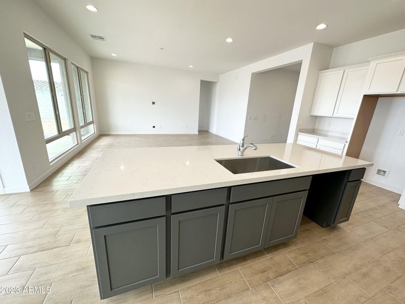 11 - Kitchen Island and Great Room