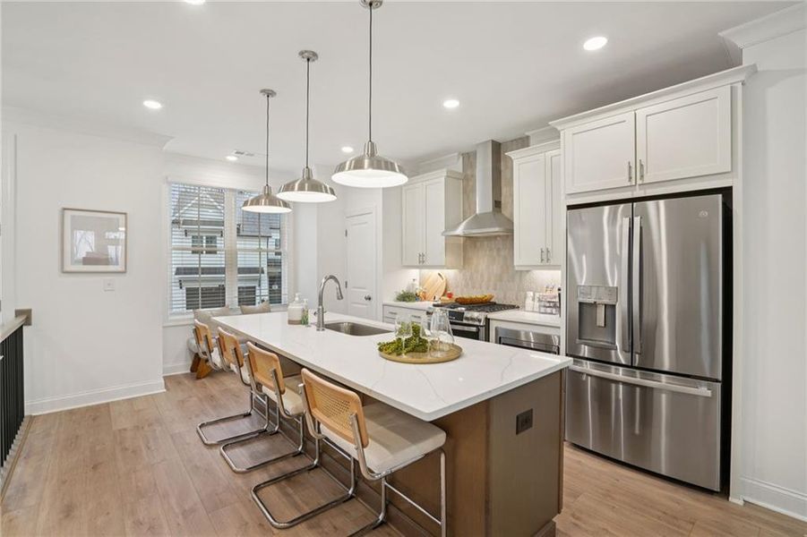 Furnished interior view inside a new home in Palisades Townhomes, Cumming (Image 31).