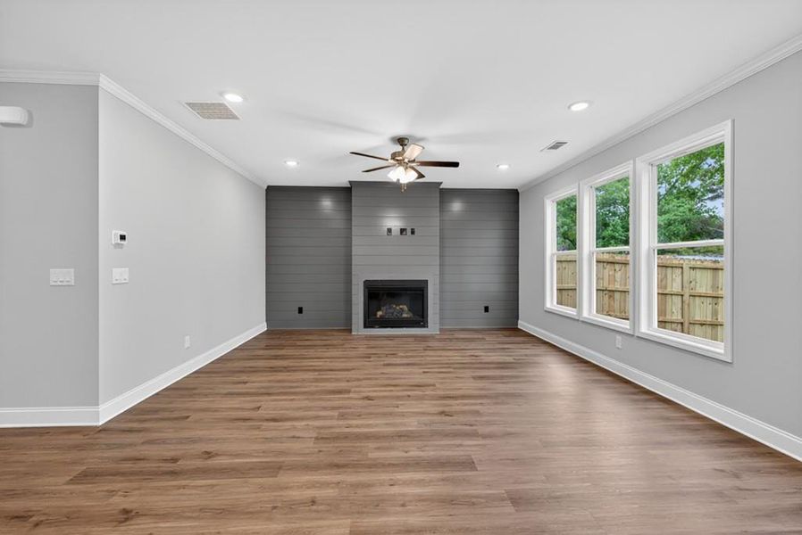 Spacious, unfurnished interior of a new home in , Sugar Hill (Image 36).
