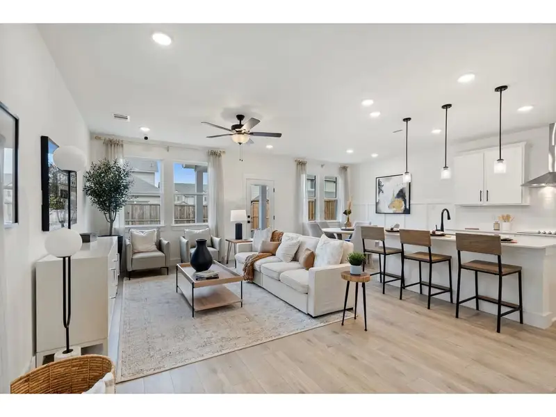 Furnished interior view inside a new home in Lake Park Villas, Wylie (Image 3).