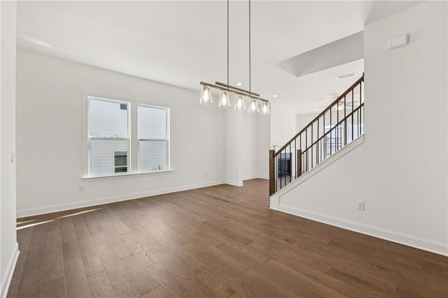Spacious, unfurnished interior of a new home in East Harbor II at Chestatee, Dawsonville (Image 15).