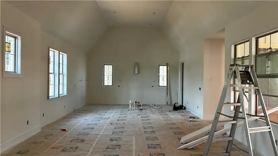 In-progress construction of a new home in Gardens at Arbor Springs, Newnan, GA (Image 8).
