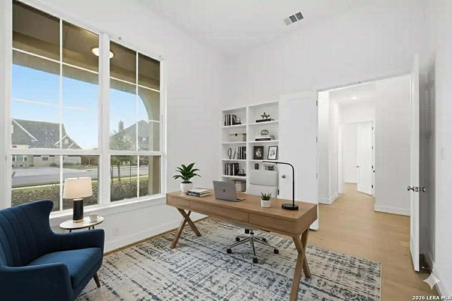 Furnished interior view inside a new home in Mesa Western, Cibolo (Image 42). Furnished interior view inside a new home in Mesa Western, Cibolo (Image 42).