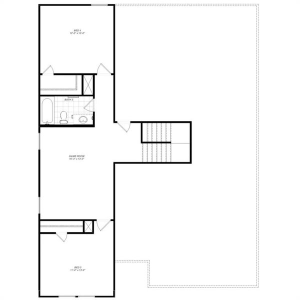 2D floor plan layout of this home in Palmilla Springs 50s Sales Phase 2, Fort Worth, TX (Image 2). 2D floor plan layout of this home in Palmilla Springs 50s Sales Phase 2, Fort Worth, TX (Image 2).