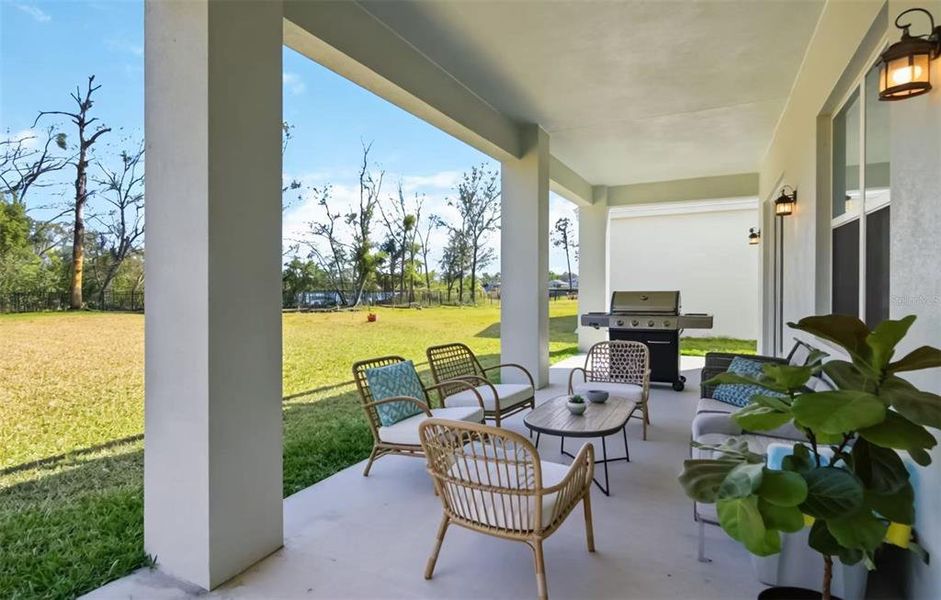Exterior details and patio area of a home in Blue Diamond , Orlando (Image 3).