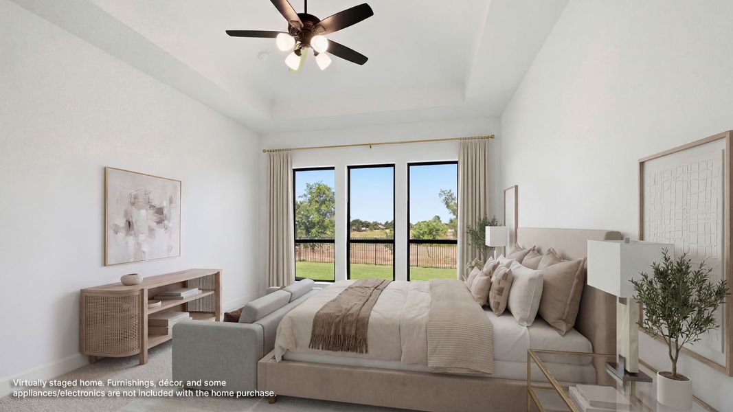 Furnished interior view inside a new home in Sweetgrass, Haslet (Image 9).