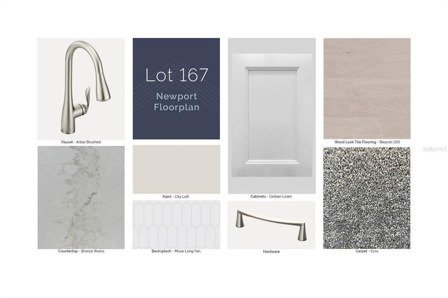 Sample of building materials used in homes in Lake Star at Ovation, Winter Garden (Image 4). Sample of building materials used in homes in Lake Star at Ovation, Winter Garden (Image 4).