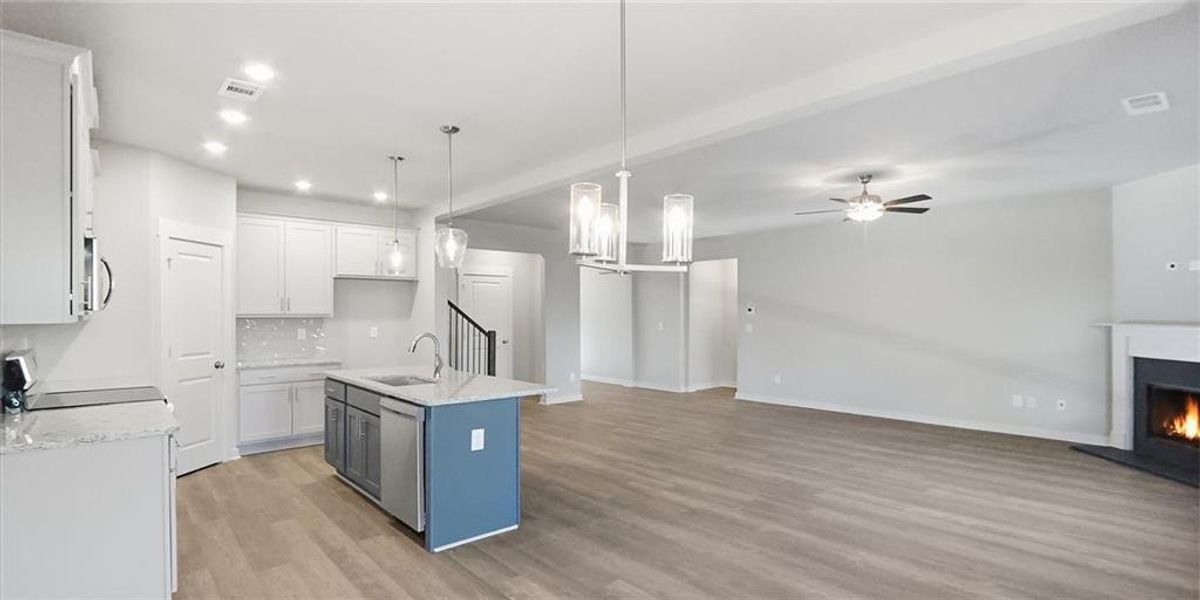 Furnished interior view inside a new home in Traditions of Braselton, Jefferson (Image 6).