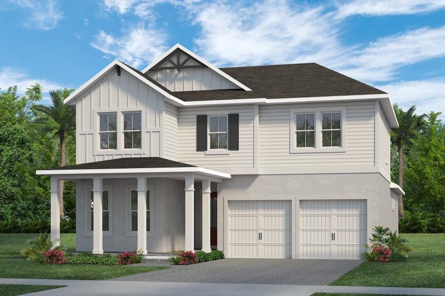 Representative exterior photo of a completed home built from the Eliot by Rockwell Homes in Northlake at Ovation, Winter Garden, FL (Image 31). Representative exterior photo of a completed home built from the Eliot by Rockwell Homes in Northlake at Ovation, Winter Garden, FL (Image 31).