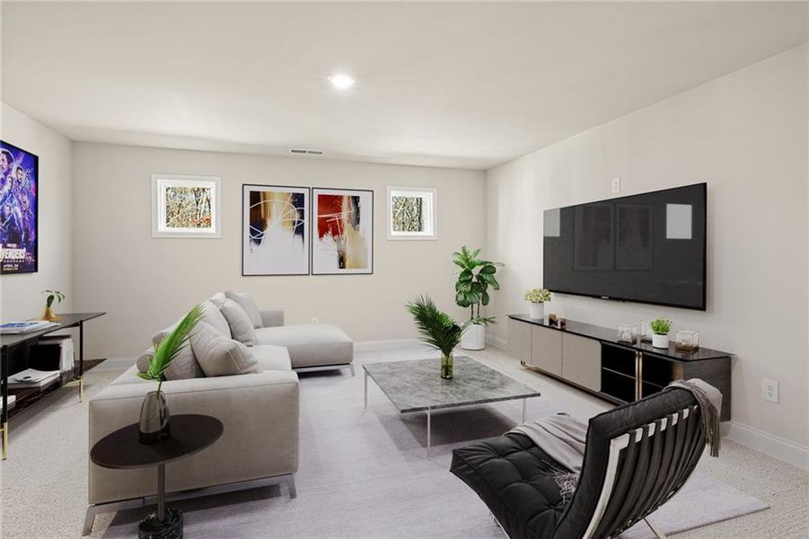 Furnished interior view inside a new home in Salacoa, Calhoun (Image 4).
