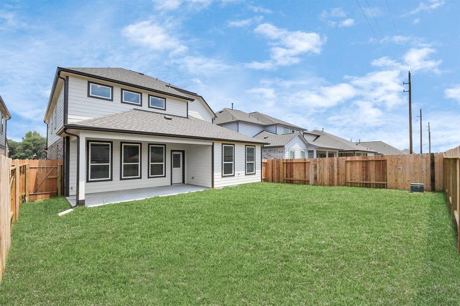 Backyard retreat, offering an abundance of space for kids to play and explore. The possibilities are endless in this outdoor haven, where the joy of open-air activities and family gatherings awaits.