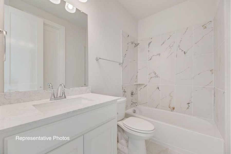 Furnished interior view inside a new home in Edgewater, Fate (Image 8).