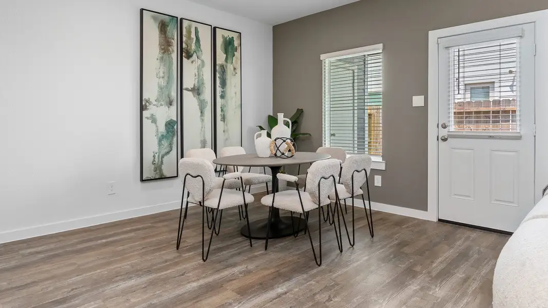 Representative furnished interior of a home built from the BOXWOOD by D.R. Horton in Legacy Village, Houston (Image 14).