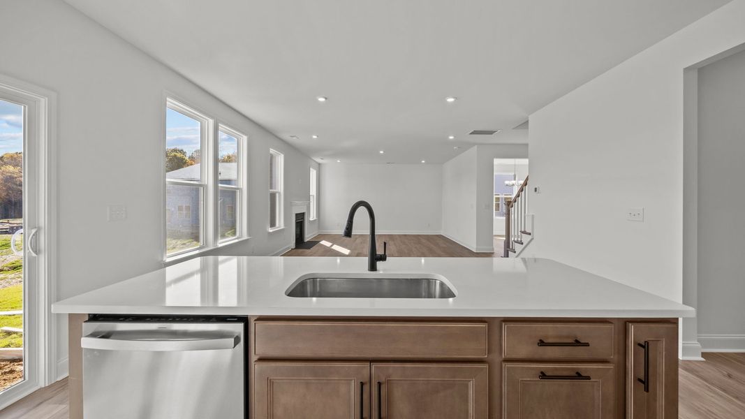 Furnished interior view inside a new home in Farms at Bellingham, Mooresville (Image 12).