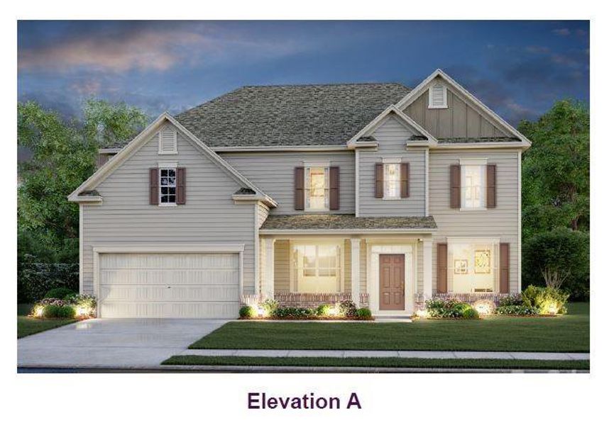 Front exterior of a new home in Brownstone Ridge, Mooresville, NC, highlighting curb appeal (Image 1). Front exterior of a new home in Brownstone Ridge, Mooresville, NC, highlighting curb appeal (Image 1).