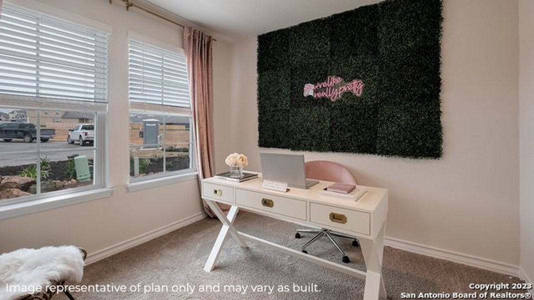 Furnished interior view inside a new home in Brookstone Creek, San Antonio (Image 14).