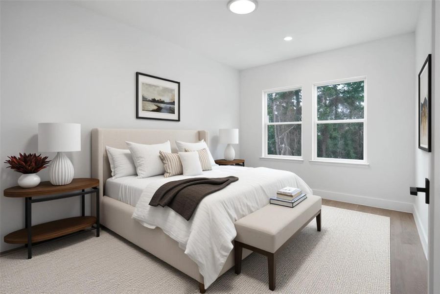 Furnished interior view inside a new home in , Houston (Image 12).