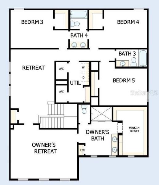 2D floor plan layout of this home in Waterset Classic Series, Apollo Beach, FL (Image 3). 2D floor plan layout of this home in Waterset Classic Series, Apollo Beach, FL (Image 3).