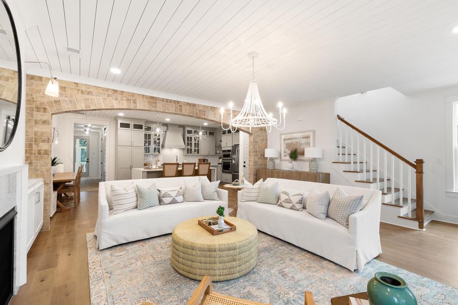 Furnished interior view inside a new home in Miller's Crossing, Johns Island (Image 38).