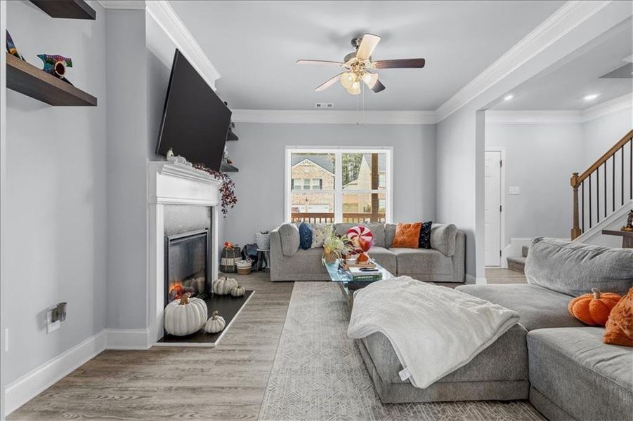 Furnished interior view inside a new home in , Atlanta (Image 6).