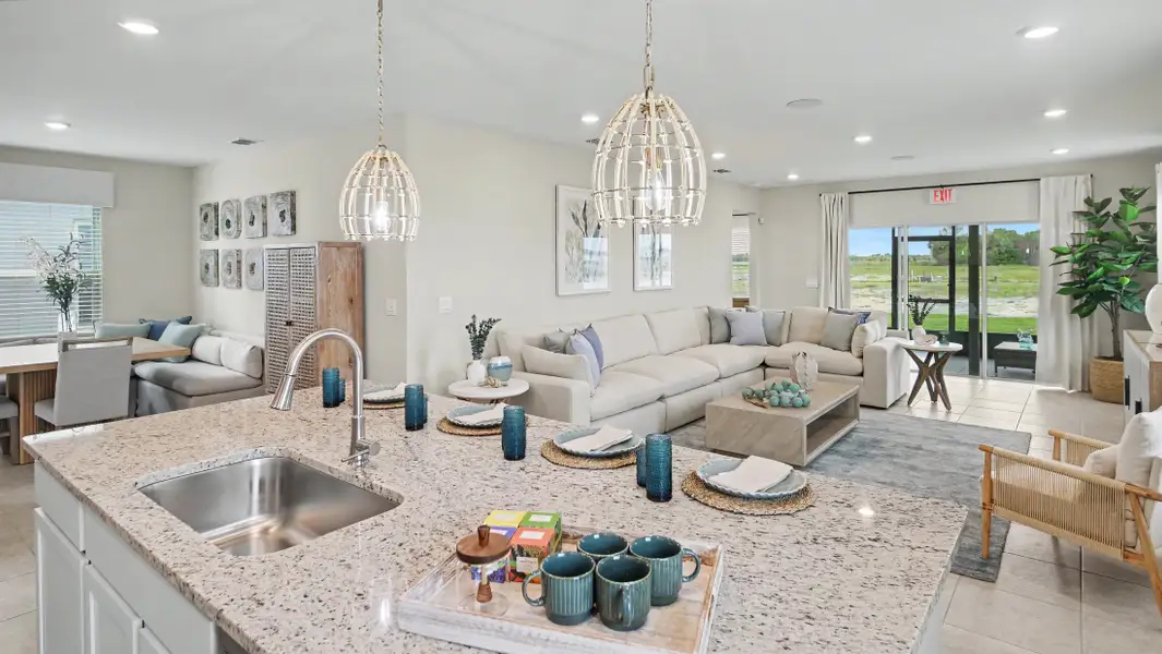 Furnished interior view inside a new home in Malabar Springs, Palm Bay (Image 9).