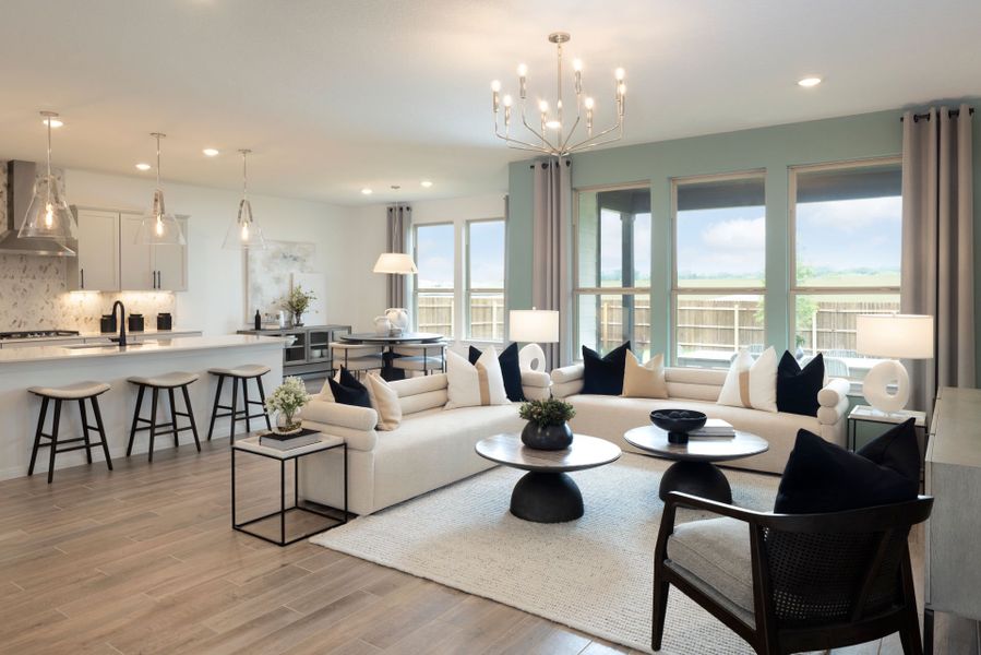 Furnished interior view inside a new home in Saddleback at Santa Rita Ranch, Liberty Hill (Image 10).