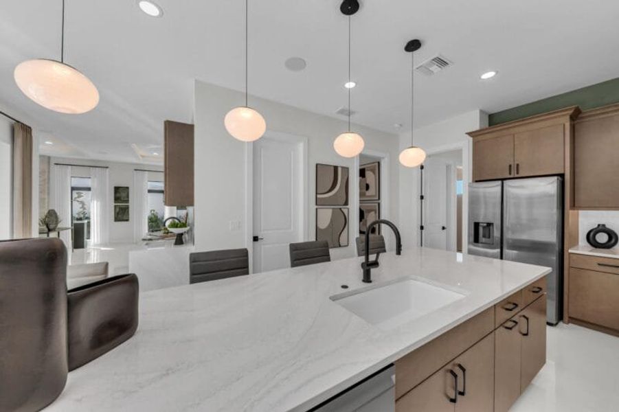 Representative furnished interior of a home built from the Silver Palm – Phase 2 by Medallion Home in Aqua, Bradenton (Image 16).