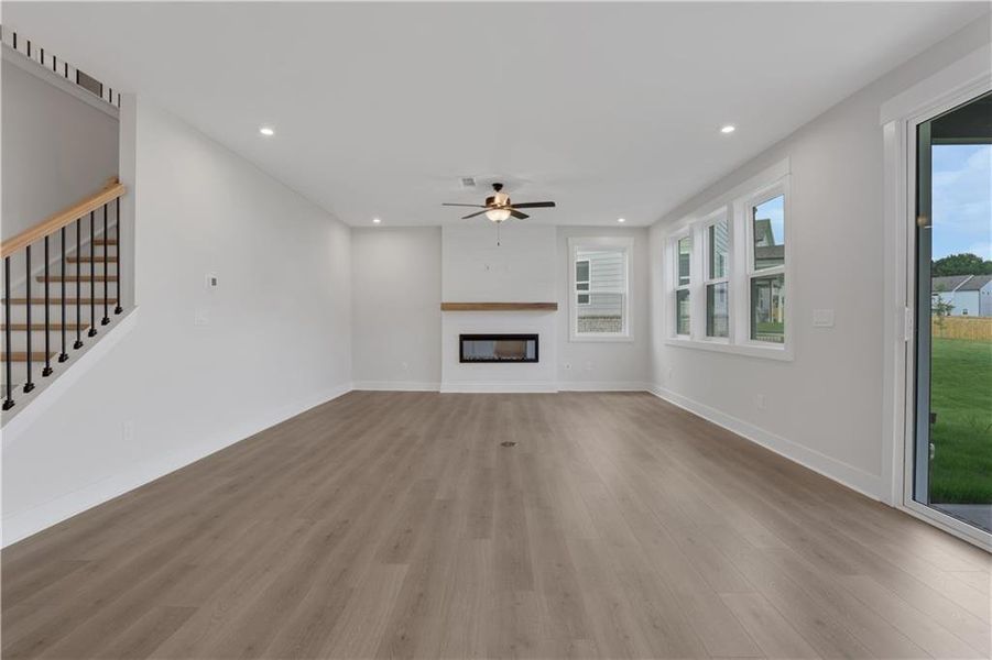Spacious, unfurnished interior of a new home in The Paddocks at Doc Hughes, Buford (Image 22).