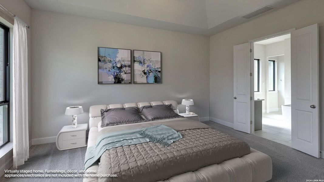 Furnished interior view inside a new home in Alsatian Oaks, Castroville (Image 7).