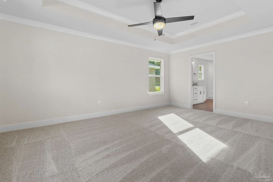 Spacious, unfurnished interior of a new home in Pecan Valley, Cantonment (Image 11).
