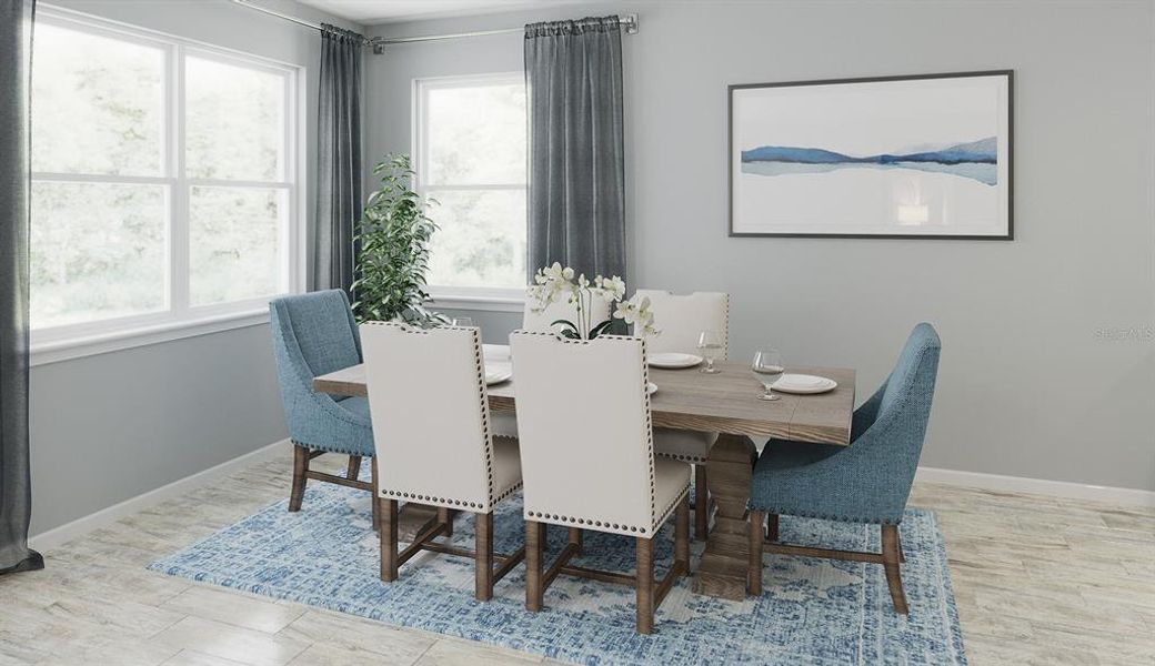 Furnished interior view inside a new home in Meridian Parks, Orlando (Image 3).