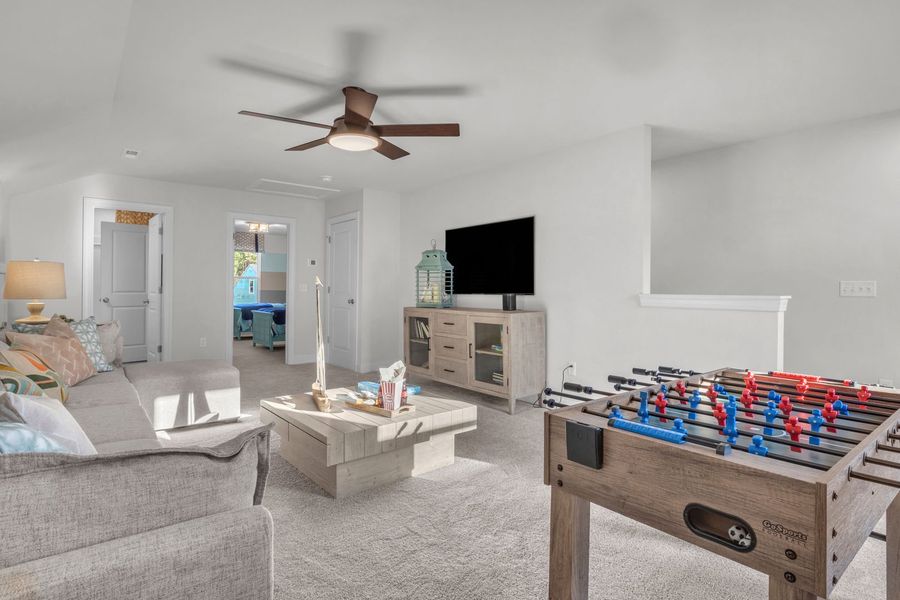Furnished interior view inside a new home in The Beacon at Old Peachtree Single Family Homes, Lawrenceville (Image 294).