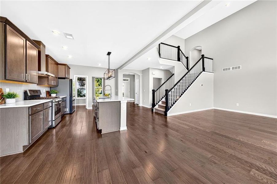 Furnished interior view inside a new home in The Reserve At Liberty Park, Braselton (Image 11).