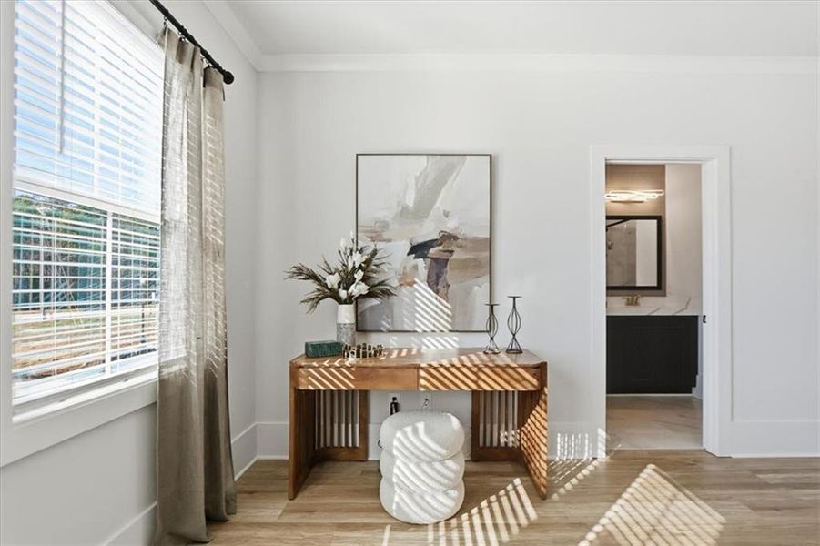 Furnished interior view inside a new home in , Braselton (Image 14). Furnished interior view inside a new home in , Braselton (Image 14).