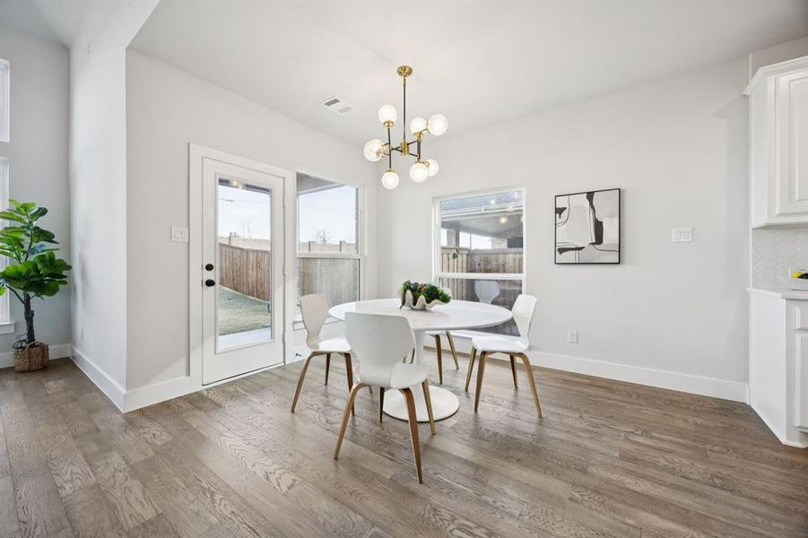 Furnished interior view inside a new home in , Frisco (Image 33).