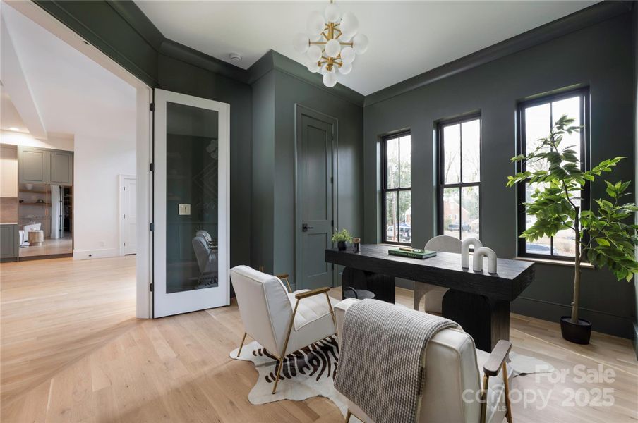 Furnished interior view inside a new home in , Charlotte (Image 37).