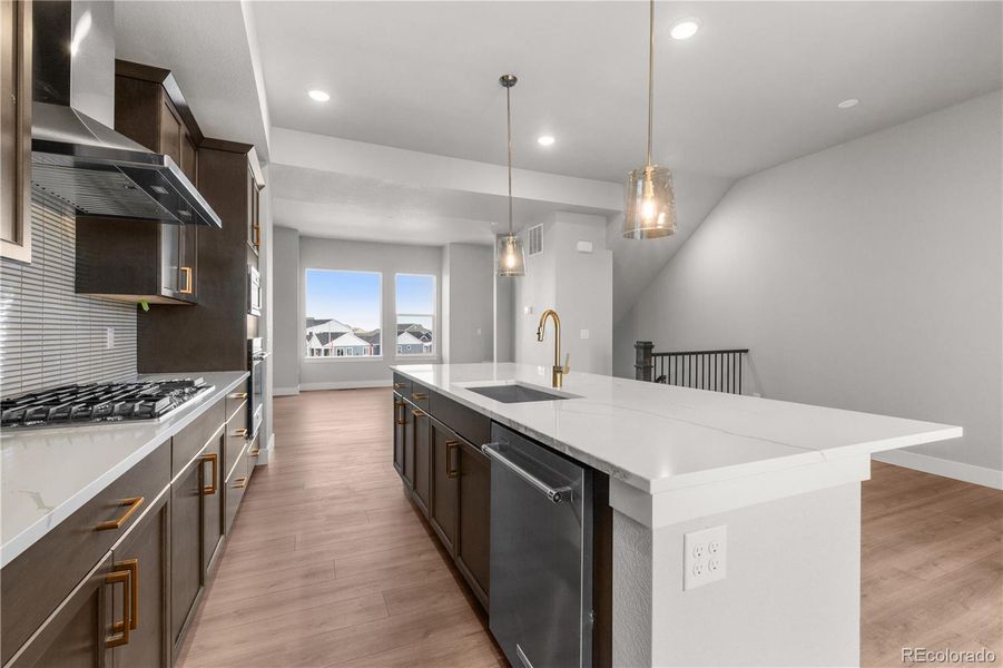 Furnished interior view inside a new home in Dillon Pointe - Skyview, Broomfield (Image 5).