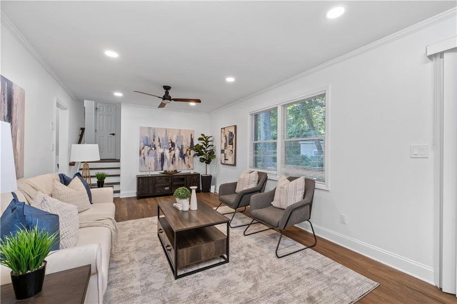 Furnished interior view inside a new home in , East Point (Image 14).
